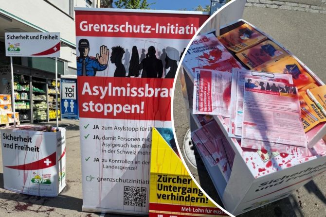 Sirup SVP Stand Zürich