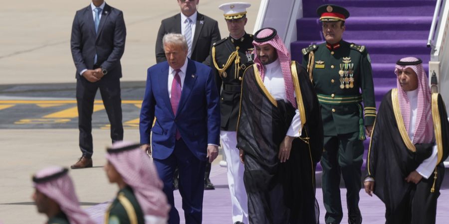 Ankunft Donald Trump Riad