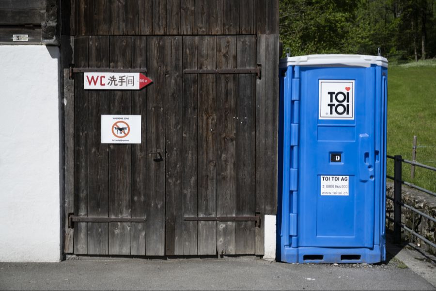 Toilettenhäuschen mobile WCs Lauterbrunnen