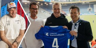 «Teil der Familie» - FCL begrüsst Ski-Star Odermatt im Stadion