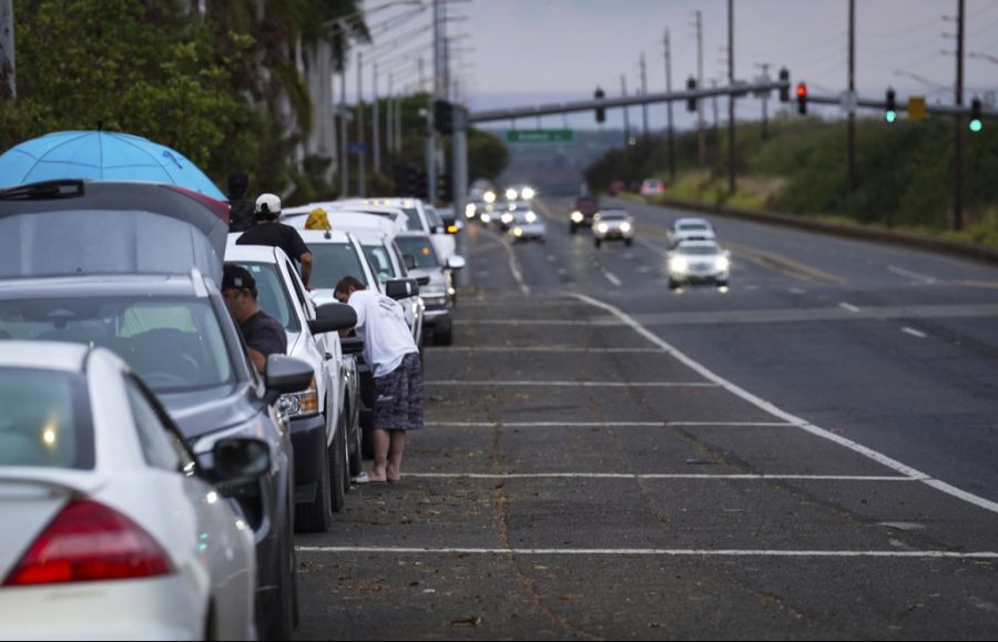So wurde auch die Bevölkerung auf Hawaii gewarnt.