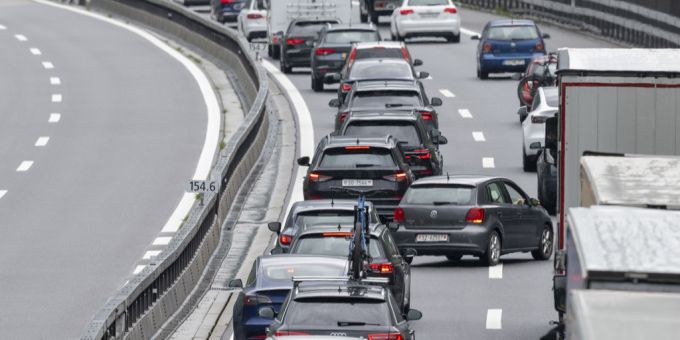Stau vor dem Gotthard. Gotthard