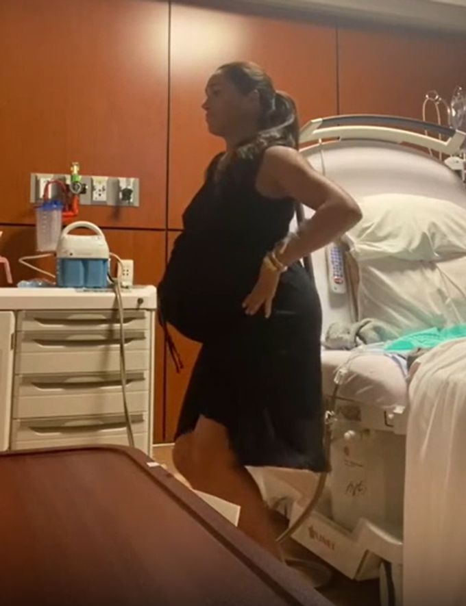 Einige Userinnen und User auf X finden: Der Babybauch von Meghan sieht komisch aus. Meghan