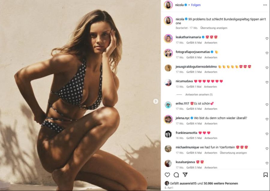 Der Influencerin folgen zwei Millionen User auf Instagram.