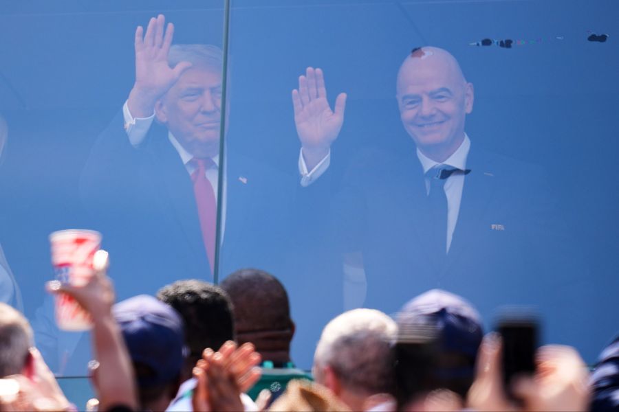 Auch Fifa-Boss Gianni Infantino ist vor Ort. Mit ihm ist Trump gut befreundet.