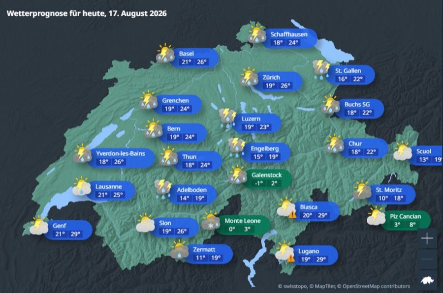 Regen Gewitter Wetter