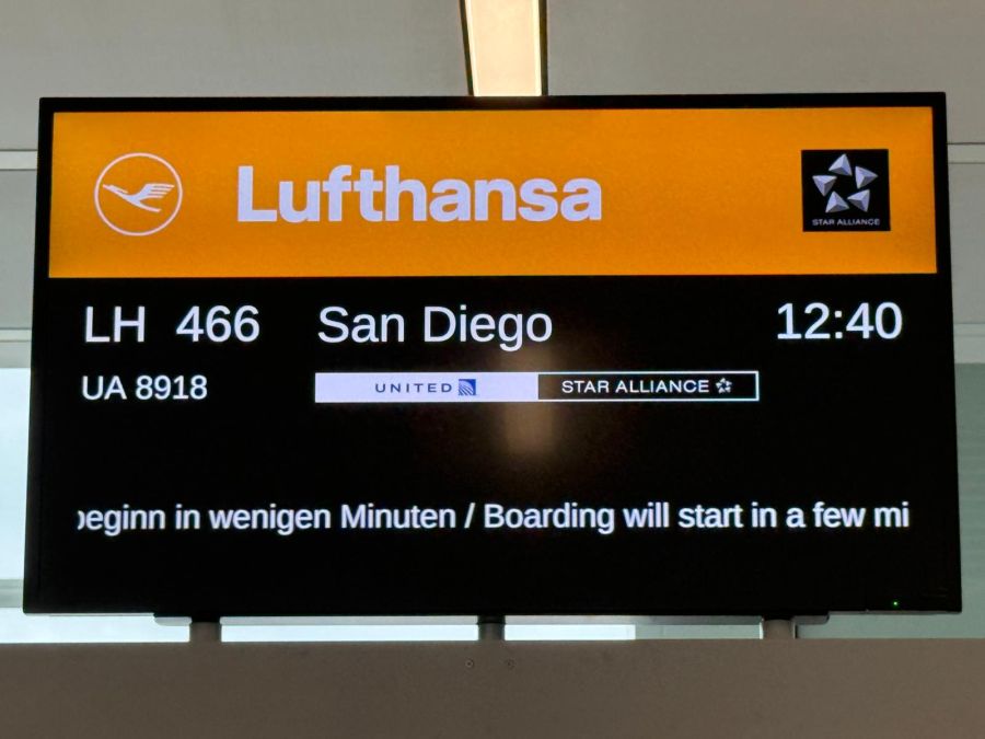 Via München ging es nach San Diego weiter.