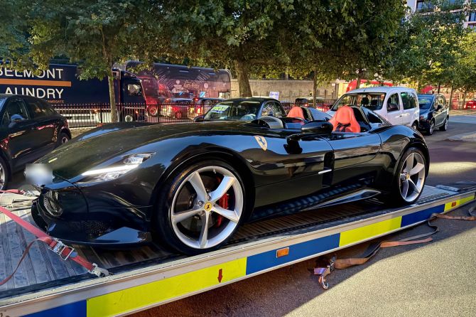 London Polizei Luxusauto