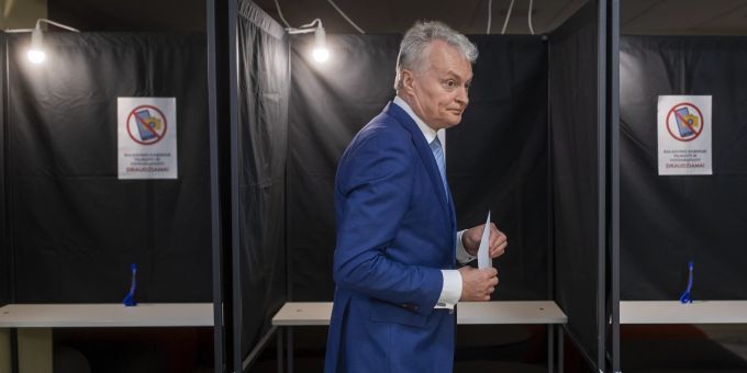 Gitanas Nauseda ging als Amtsinhaber und Favorit in die Präsidenten-Stichwahl in Litauen. Litauen Präsident