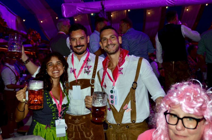 Carla Voigt, Diego Carrone und Marco Manotti sind extra aus Lugano angereist.