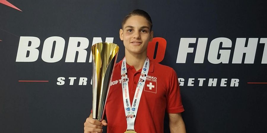 Sandro Freda erkämpfte jeweils eine Bronze-, Silber- und Goldmedaille an den Kickbox-Junioren-Weltmeisterschaften