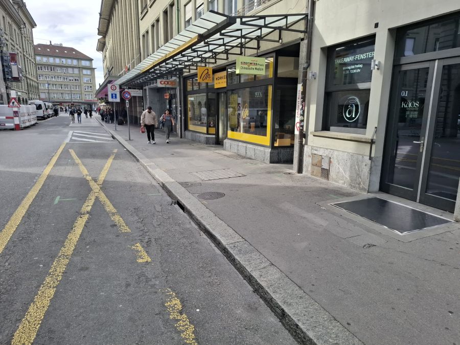 Auch das Café Monnier hat geschlossen.