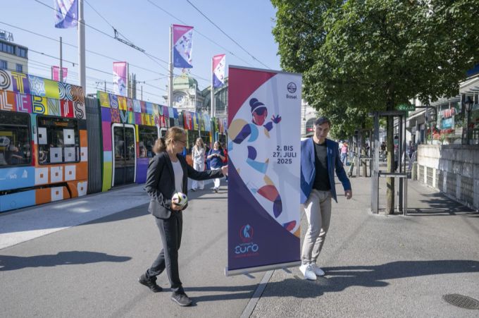 In Basel startet in einem Jahr die Frauen-EM 2025. Basel Uefa