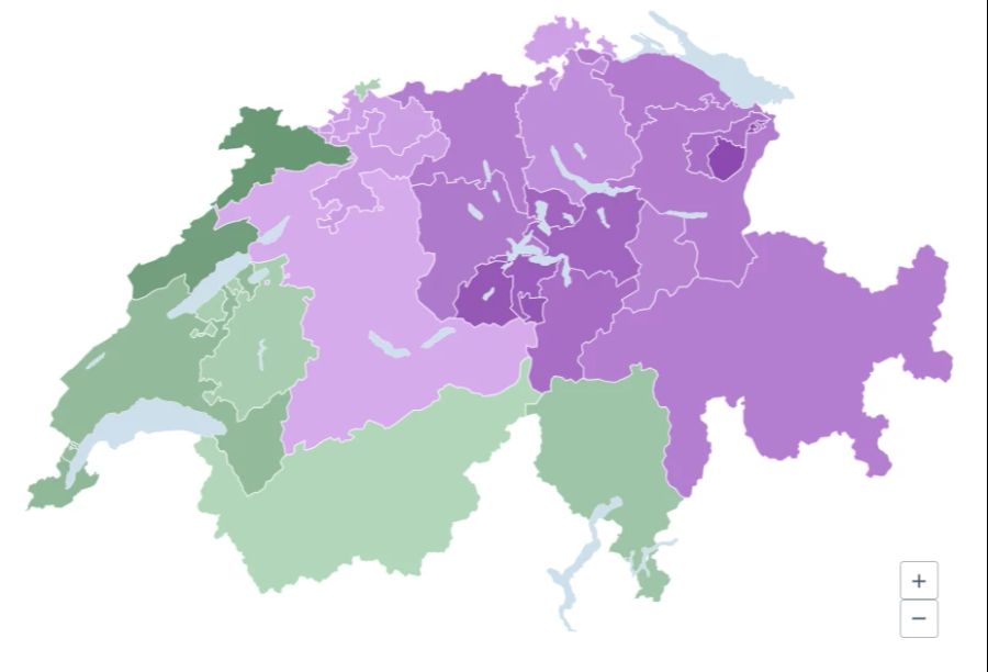 Die Prämien-Entlastungs-Initiative erhielt vor allem in der Westschweiz Zuspruch.