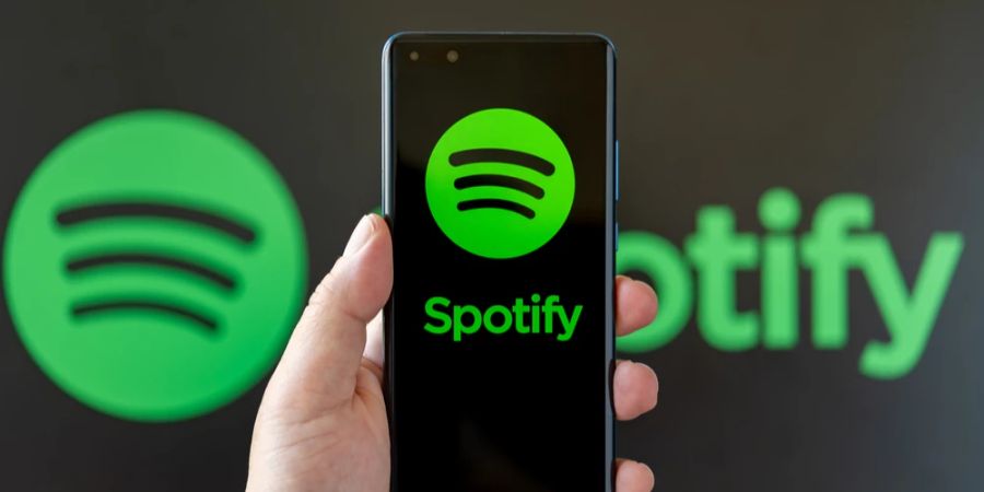 Smartphone Spotify Hintergrund Logo