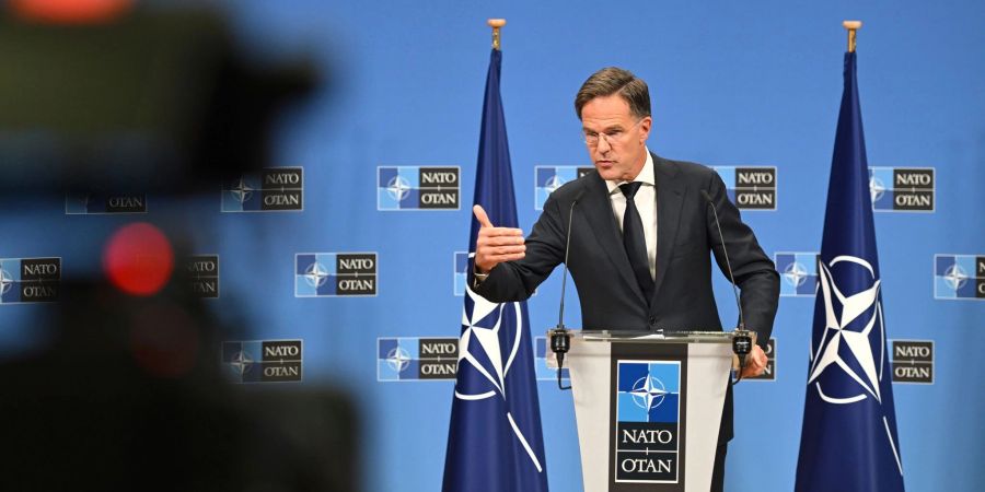 Sieht die Bündnisstaaten auf Kurs: Nato-Generalsekretär Mark Rutte. (Archivbild)