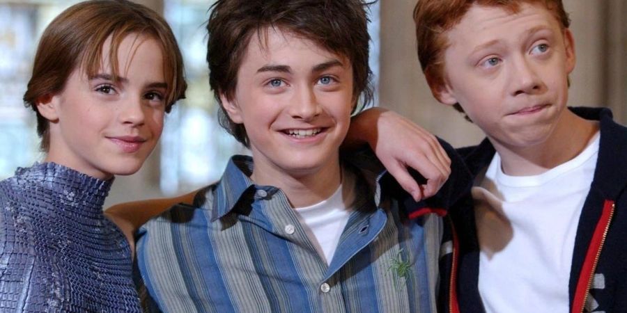 Emma Watson, Daniel Radcliffe und Rupert Grint (l-r) spielten in den Filmen die Zauberlehrlinge Hermine Granger, Harry Potter und Ron Weasley. (Archivbild)