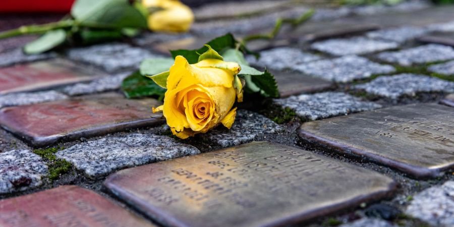 Nach dem Diebstahl aller zehn «Stolpersteine» in der Stadt Zeitz sind bereits Tausende Euro Spenden geflossen. (Archivbild)