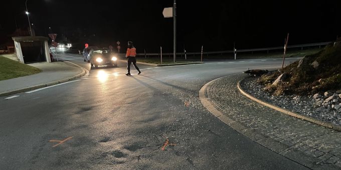 Laax: Kollision in Verkehrskreisel. Kollision in Verkehrskreisel