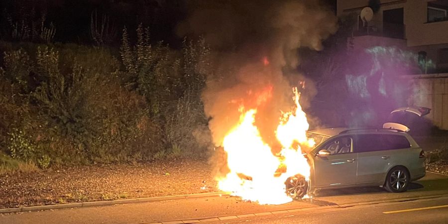 Autobrand in Schötz.