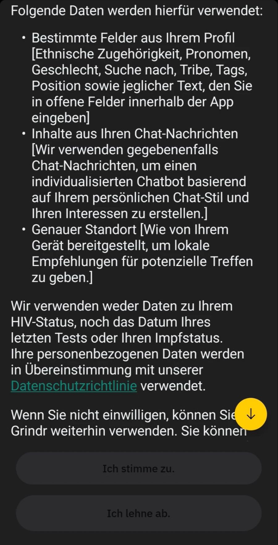 Dabei macht die App auch vor dem Standort keinen Halt.