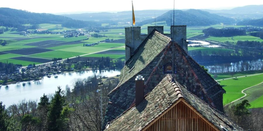 Burg Hohenklingen Panoramablick Rhein