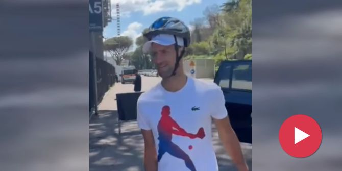 Novak Djokovic Velohelm