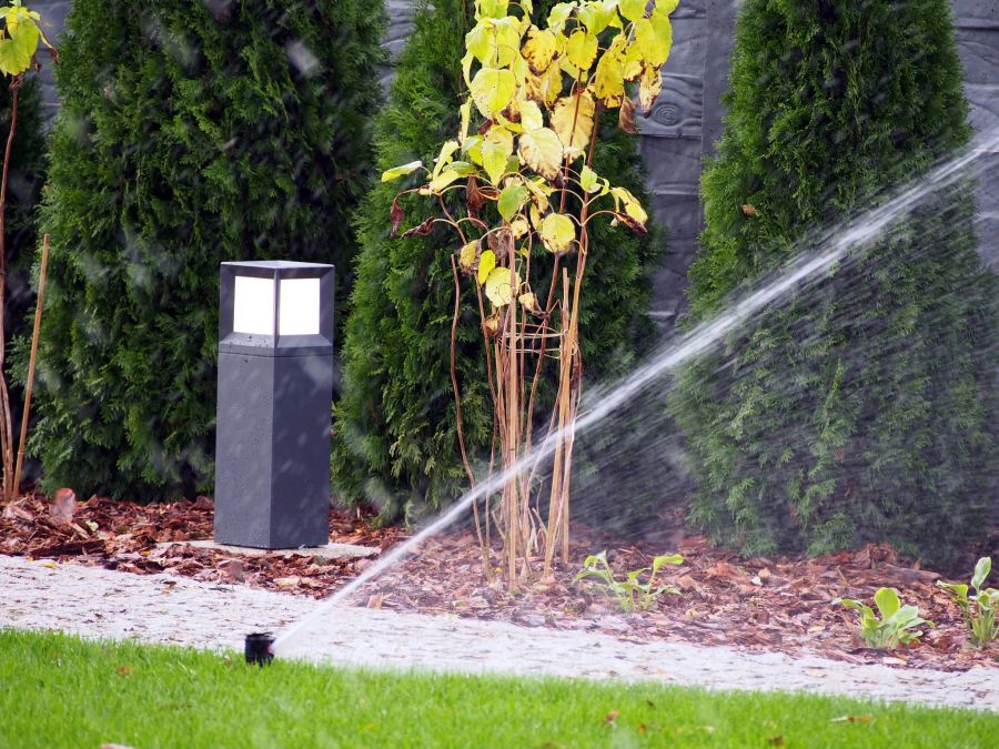 Bewässerungssystem im Garten