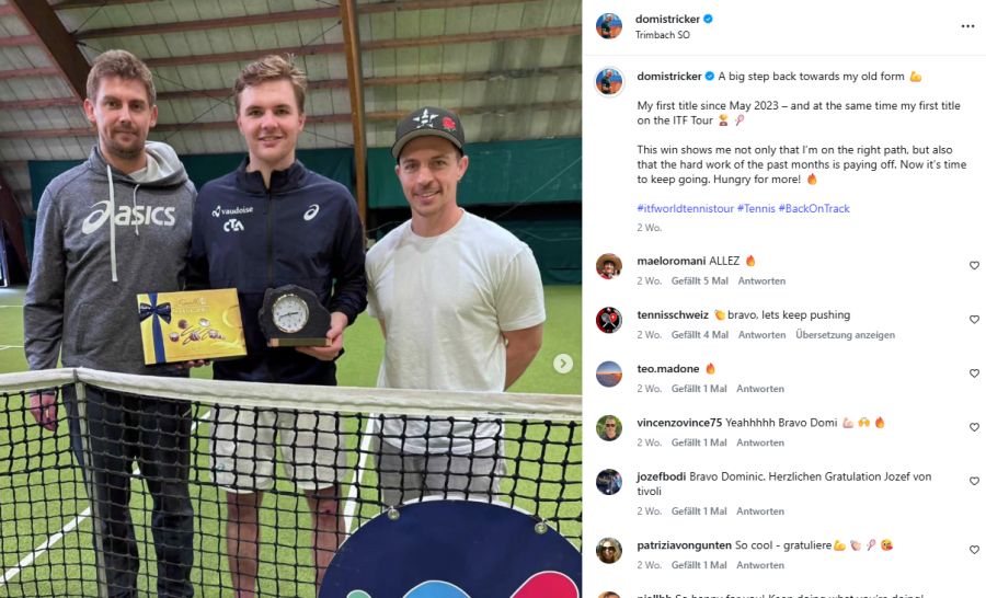 Davor hatte er bereits das Heimturnier in Trimbach für sich entschieden.