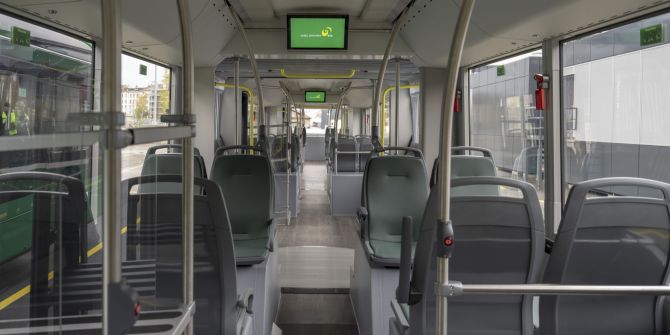 Buss innen BVB Basel