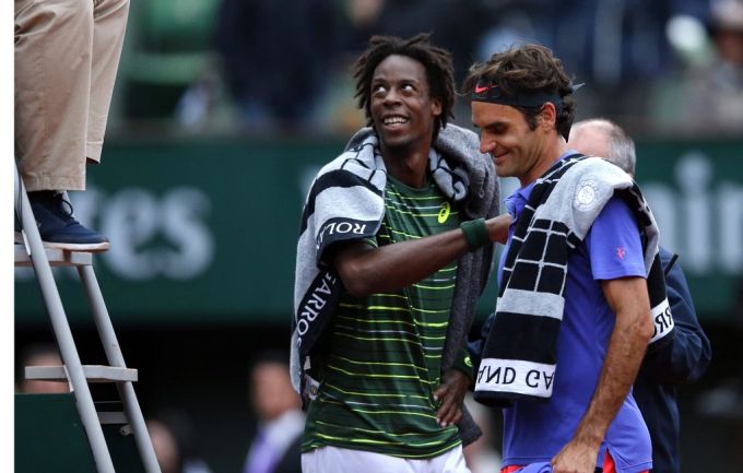 Gaël Monfils hebt Roger Federer auf eine Stufe mit Michael Jordan. Gaël Monfils