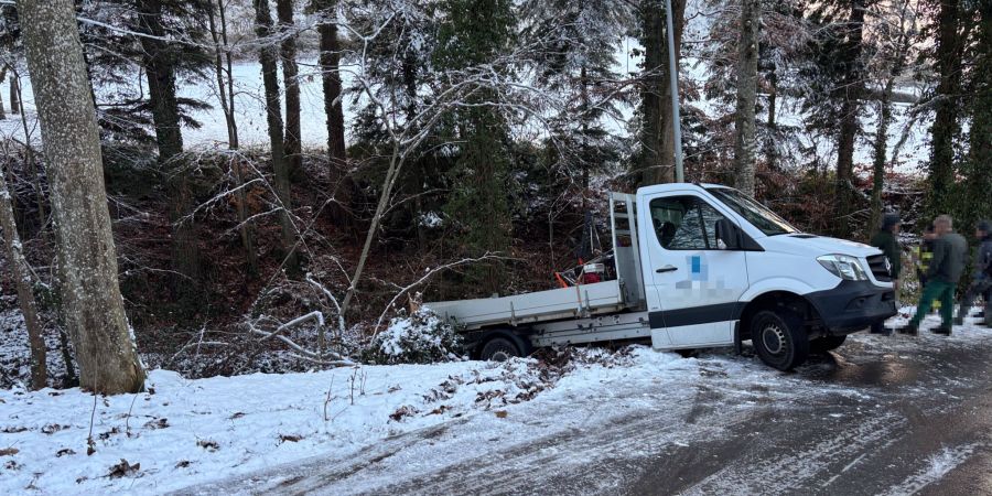 Lieferwagen Unfall Bichwil