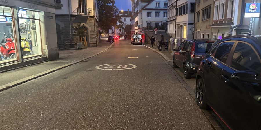 Unfallstelle Linsenbühlstrasse