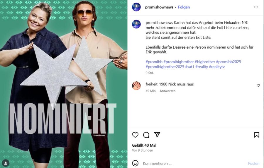promi big brother exit liste