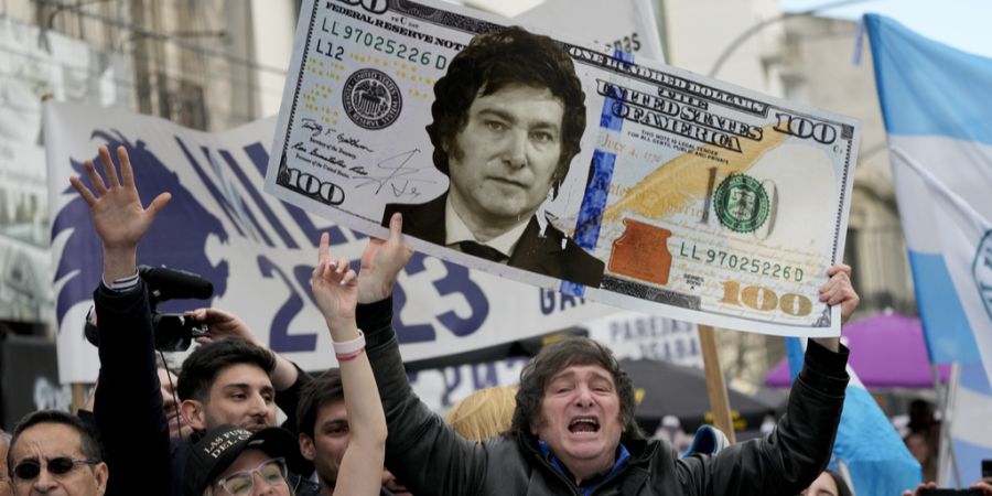 Milei Dollar Argentinien USA