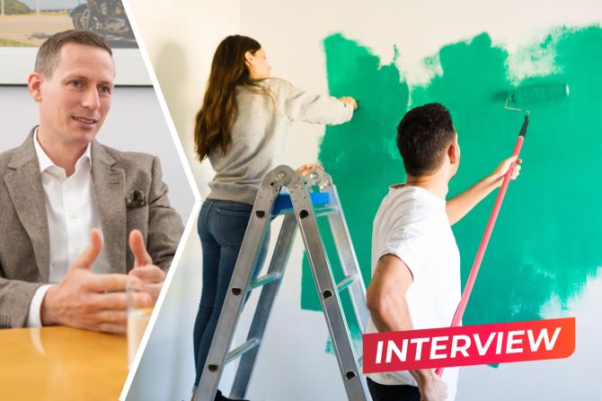 Mietwohnung Wohnung Wände malen