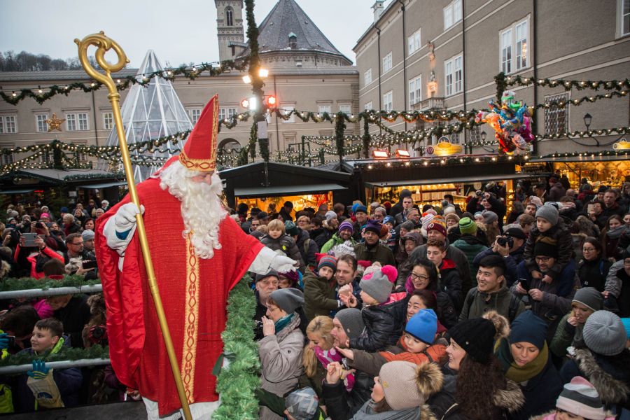Der Nikolaus bringt in Salzburg Augen zum Strahlen.