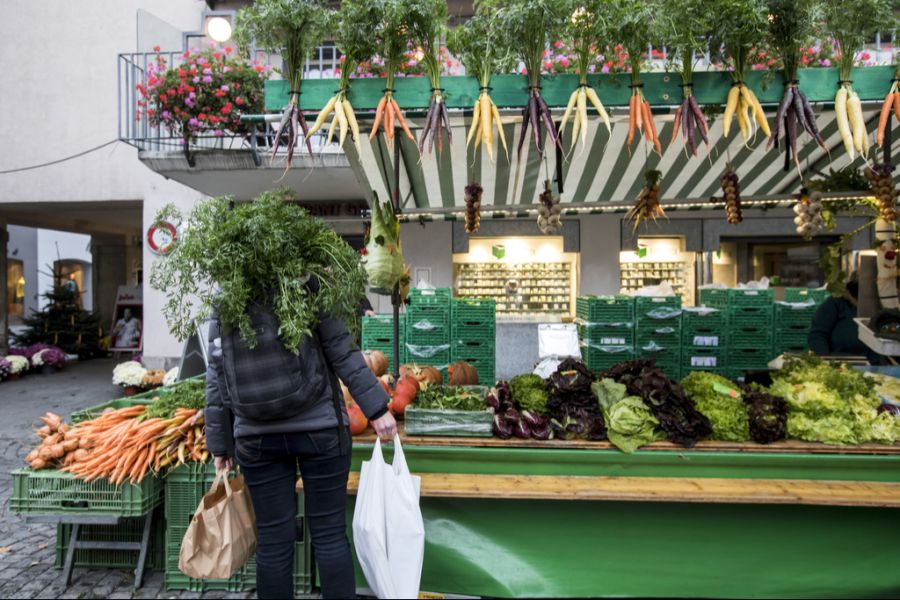 Auf dem Aarauer Rüeblimärt patrouillierten Angehörige der Polizei Niedersachsen gemeinsam mit der Kapo. (Archivbild)