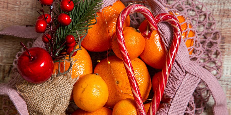 Mandarinen Orangen Weihnachten Süsses