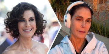 Teri Hatcher geschminkt und ungeschminkt