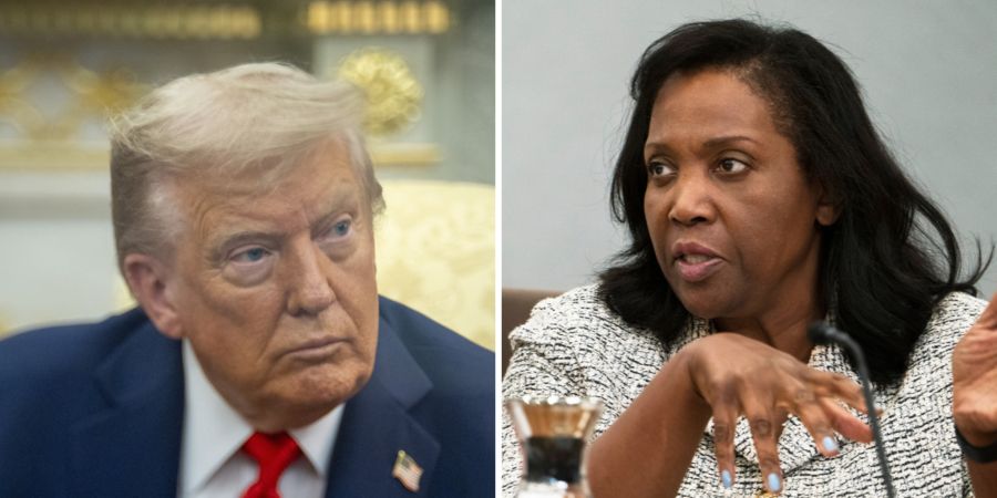 Donald Trump und Lisa Cook