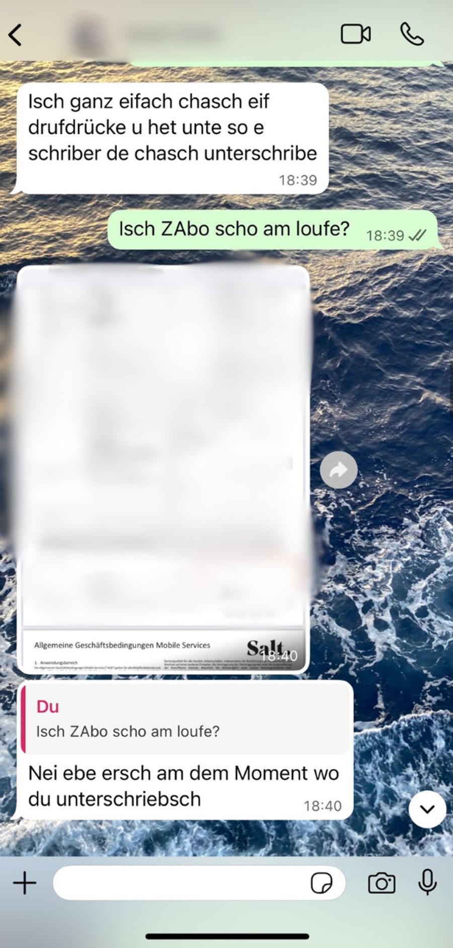 Die Studentin hat schriftlich, dass sie nichts unterschrieben hat.