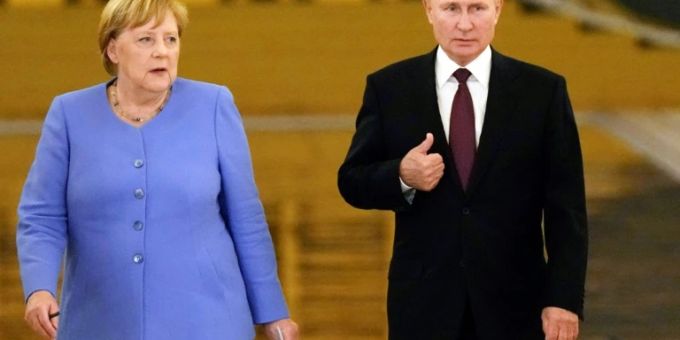 Merkel und Putin im August 2021im Kreml Merkel und Putin im August 2021im Kreml