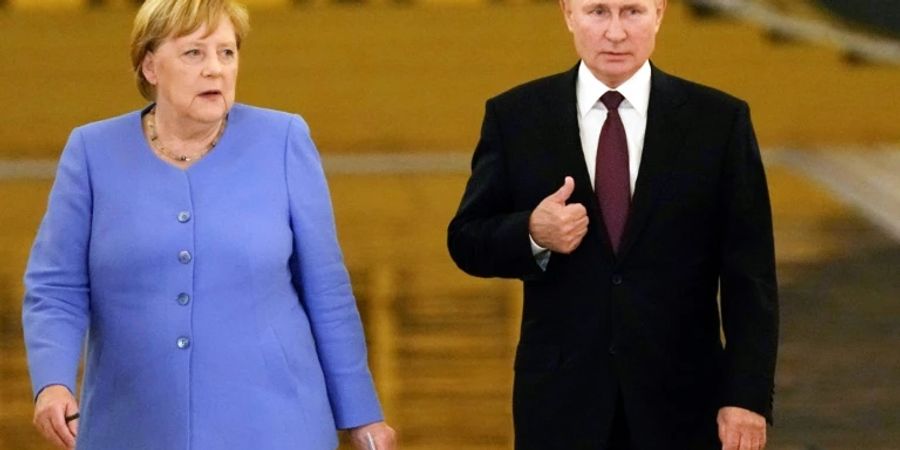 Merkel und Putin im August 2021im Kreml