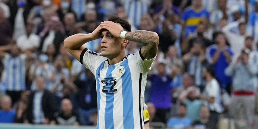 Trotz Argentiniens WM-Titel hat es auch Lautaro Martínez (6,35) ins Flop-Team geschafft.