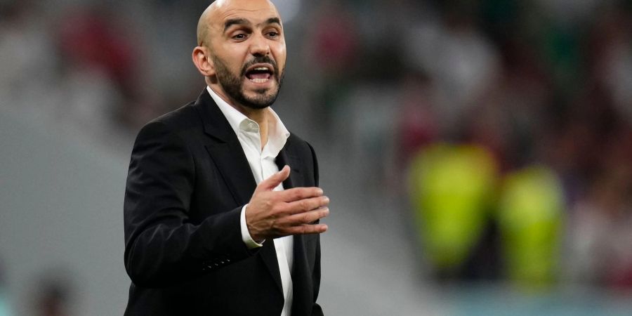 Verordnete seinem Team einen weiteren Ruhetag: Marokko-Coach Walid Regragui.