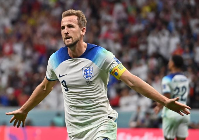 Harry Kane trifft gegen den Senegal erstmals an der WM 2022. Harry Kane WM 2022