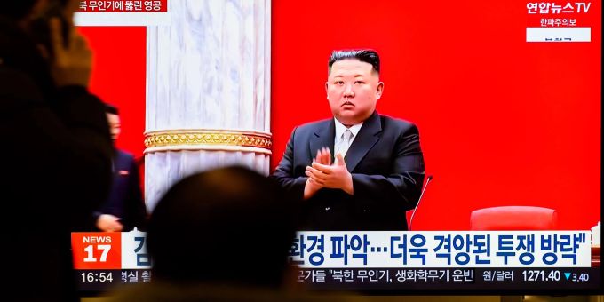 Machthaber und Staatsoberhaupt von Nordkorea: Kim Jong Un. kim jong un