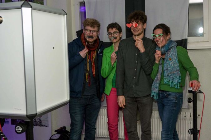 Fotobox an der Feier für die neue Parlamentspräsidentin von Köniz.