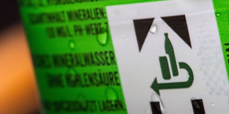 Eine Pfandflasche.